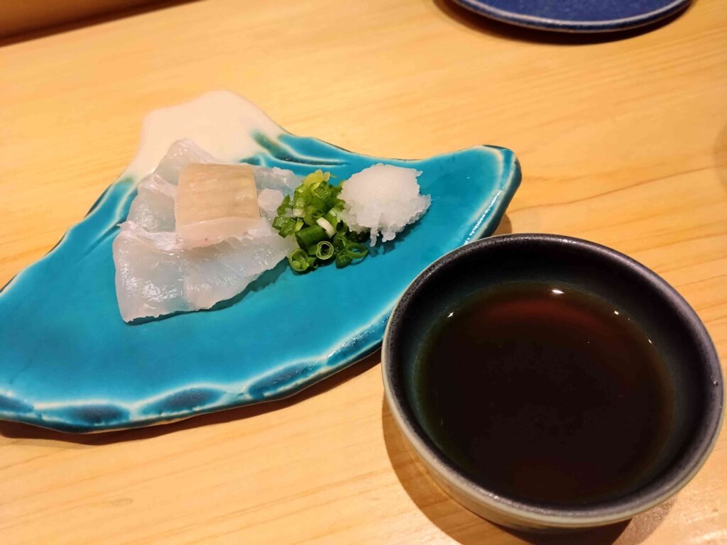 ヒラメのお刺身