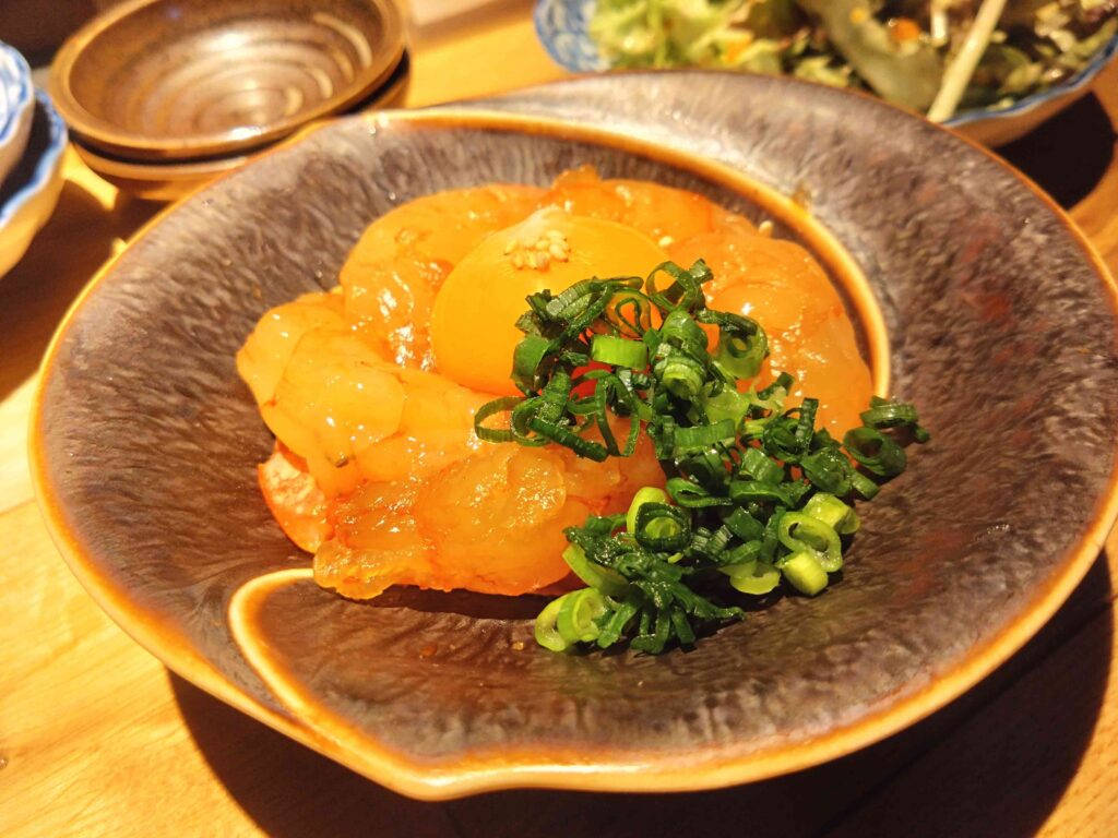 エビの醤油漬け