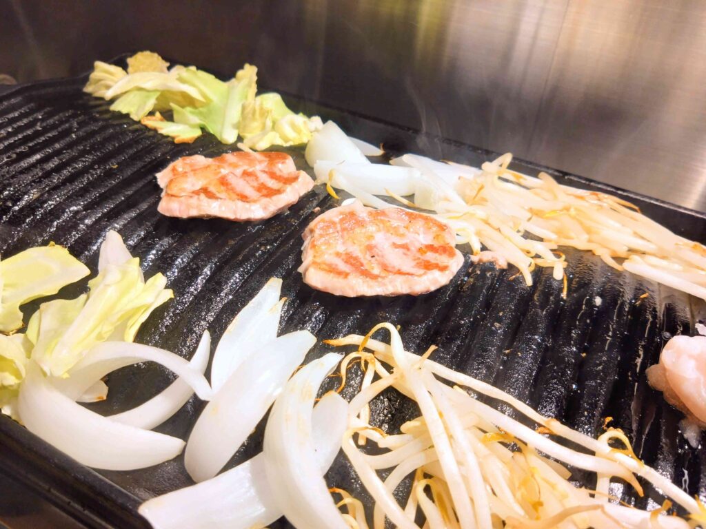 ジンギスカン焼けました